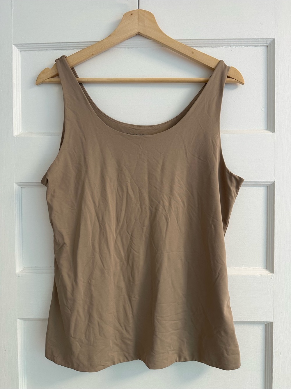 Frank & Oak Sleeveless Scoop Tank - Taupe Brown